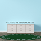 Vinyl wall decal quote: “God loves me and everyone I see”