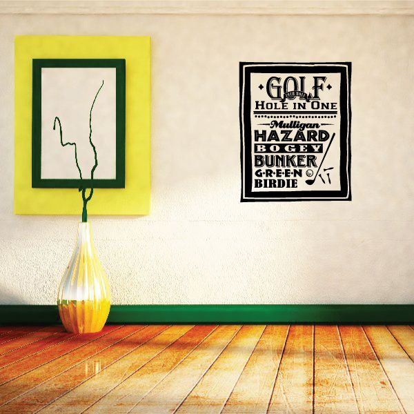 Image of Golf Word Collage Decal