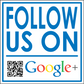 Follow Us on Google Plus Sticker - Vinyl Sticker - Car Sticker - 004, isolated printed sticker artwork