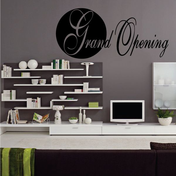 Image of Grand Opening Wall Decal - Vinyl Decal - Car Decal - Business Sign - MC166