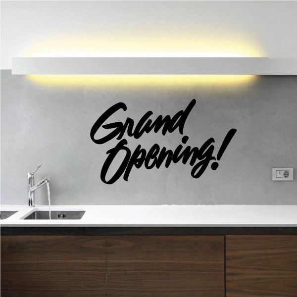 Image of Grand Opening Wall Decal - Vinyl Decal - Car Decal - Business Sign - MC340