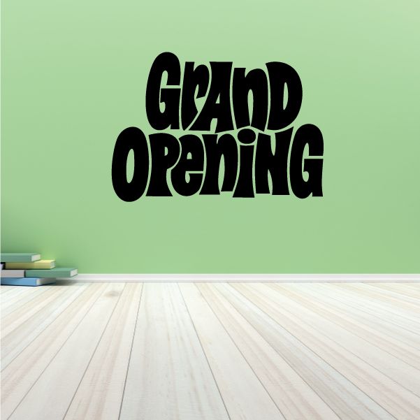 Image of Grand Opening Wall Decal - Vinyl Decal - Car Decal - Business Sign - MC615