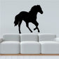 Black running horse silhouette decoration