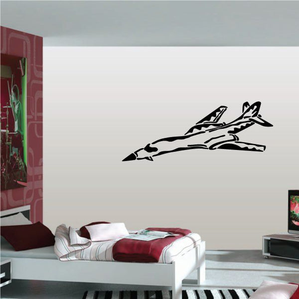 Black B-1 Lancer aircraft graphic wall decal