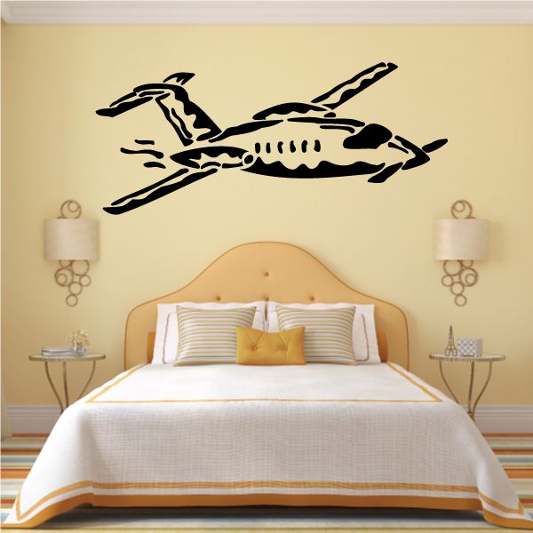 Image of Graphic Private Plane Decal