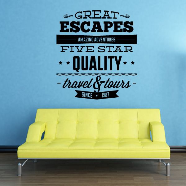 Image of Great Escapes Amazing Adventures Wall Decal