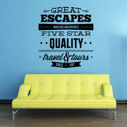 Image of Great Escapes Amazing Adventures Wall Decal