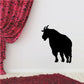Black mountain goat wall decal silhouette