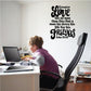 Inspirational wall decal with Greater Love and John 15:13 quote, dark text