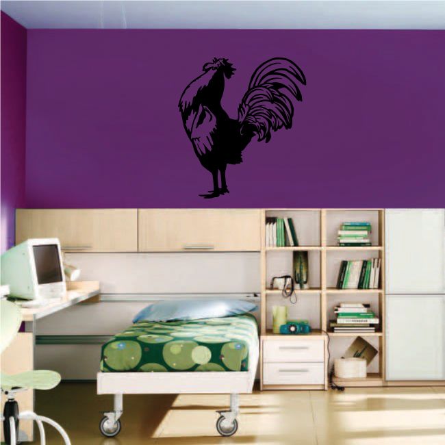 Image of Greeting Rooster Decal