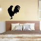 Black rooster silhouette wall decal