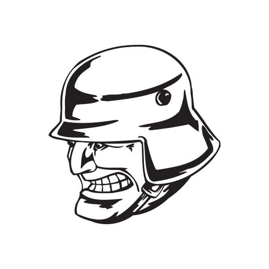 Image of Grinning Soldier Face Decal