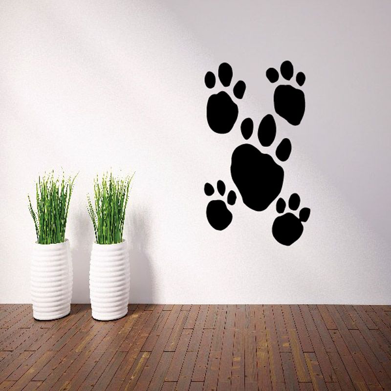 Image of Group Paw Track Decal