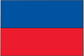 Haiti flag sticker, rectangular with blue top and red bottom bands.