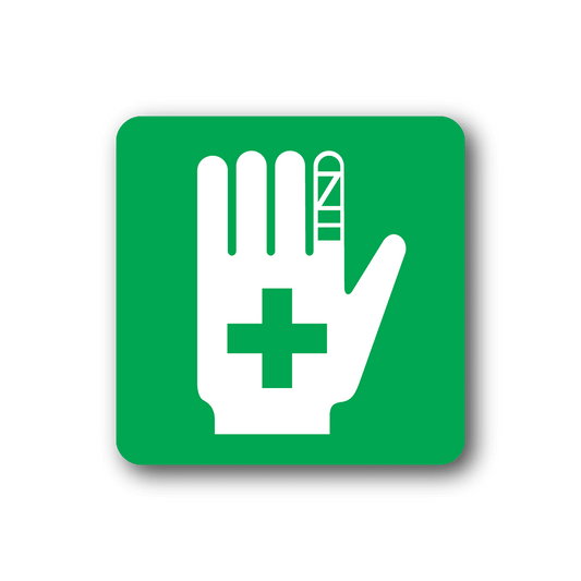 Image of Hand First Aid Sticker