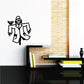 Scarecrow with bird wall decal