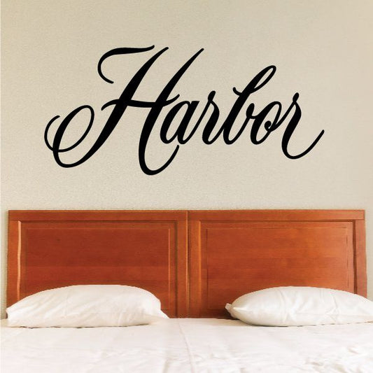 Image of Harbor Wall Decal - Vinyl Decal - Car Decal - Business Sign - MC380