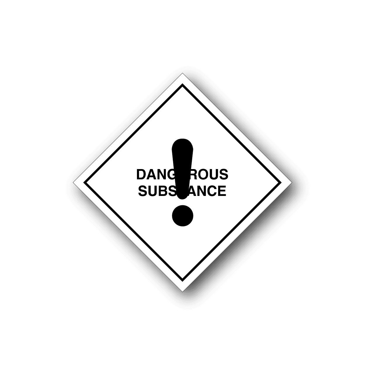 Image of Hazardous Safety Sign Wall Decal - Vinyl Sticker - Car Sticker - Die Cut Sticker - CD004