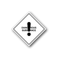 Dangerous substance safety sign decal, diamond shape with DANGEROUS SUBSTANCE text