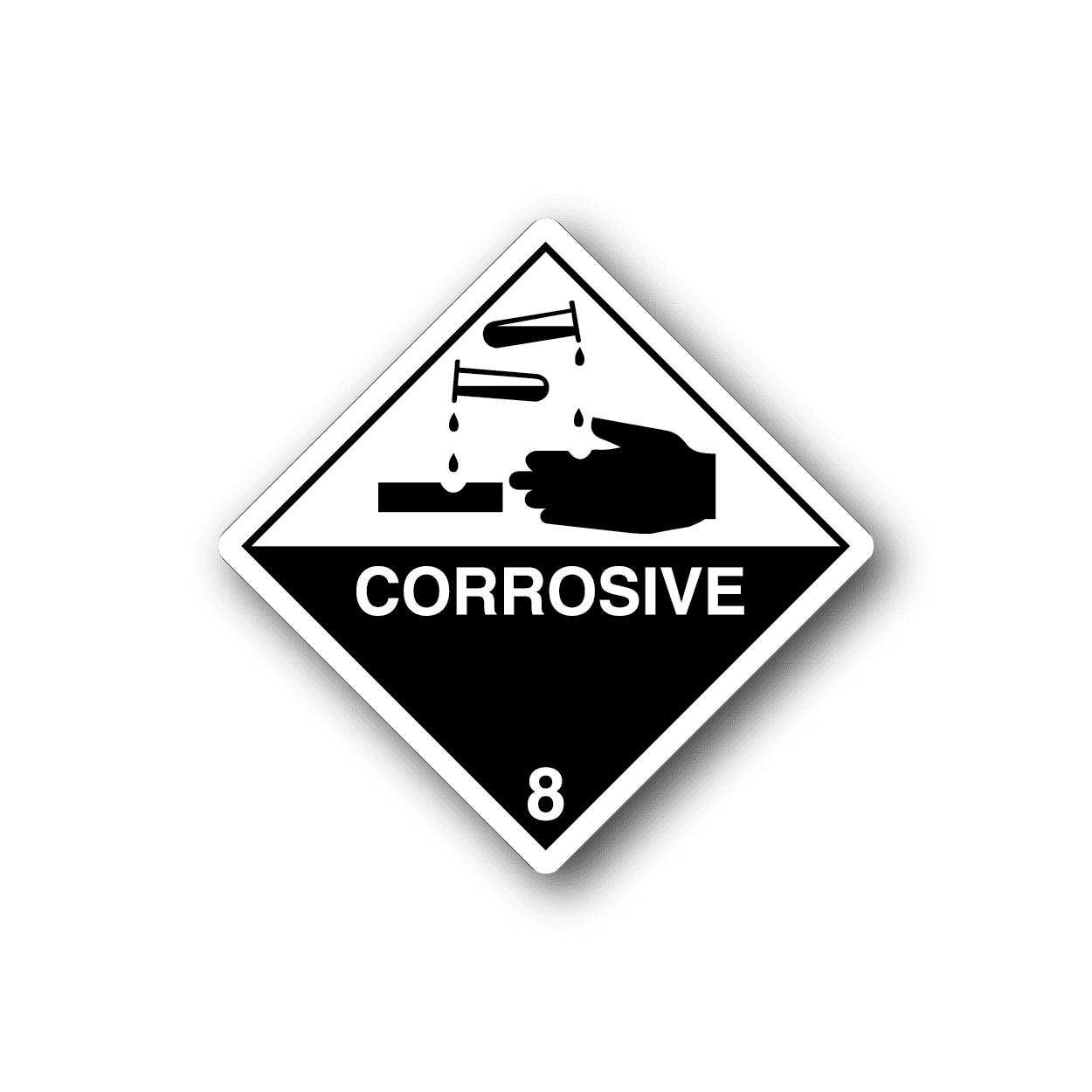 Image of Hazardous Safety Sign Wall Decal - Vinyl Sticker - Car Sticker - Die Cut Sticker - CD008