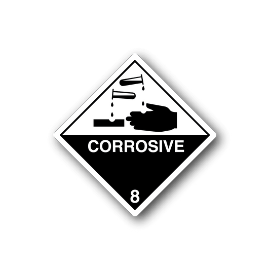 Image of Hazardous Safety Sign Wall Decal - Vinyl Sticker - Car Sticker - Die Cut Sticker - CD008