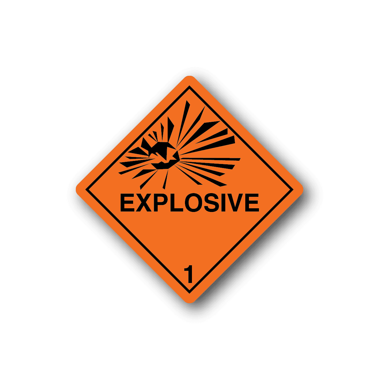 Image of Hazardous Safety Sign Wall Decal - Vinyl Sticker - Car Sticker - Die Cut Sticker - CD013