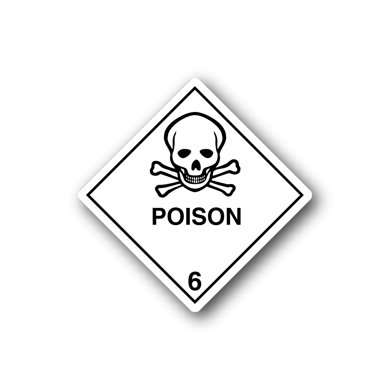 Image of Hazardous Safety Sign Wall Decal - Vinyl Sticker - Car Sticker - Die Cut Sticker - CD022