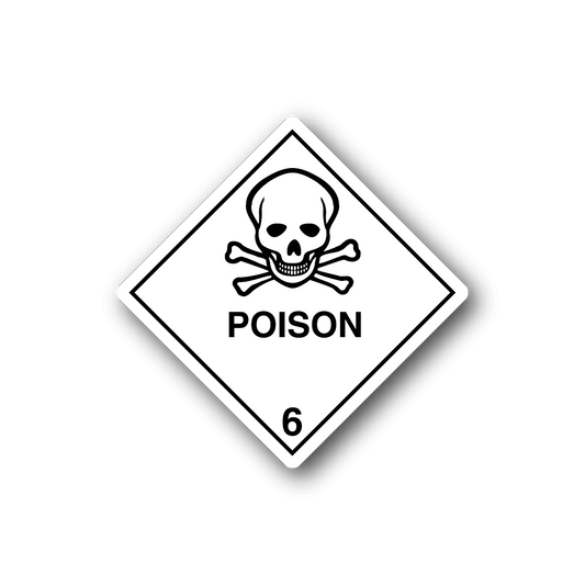 Image of Hazardous Safety Sign Wall Decal - Vinyl Sticker - Car Sticker - Die Cut Sticker - CD022