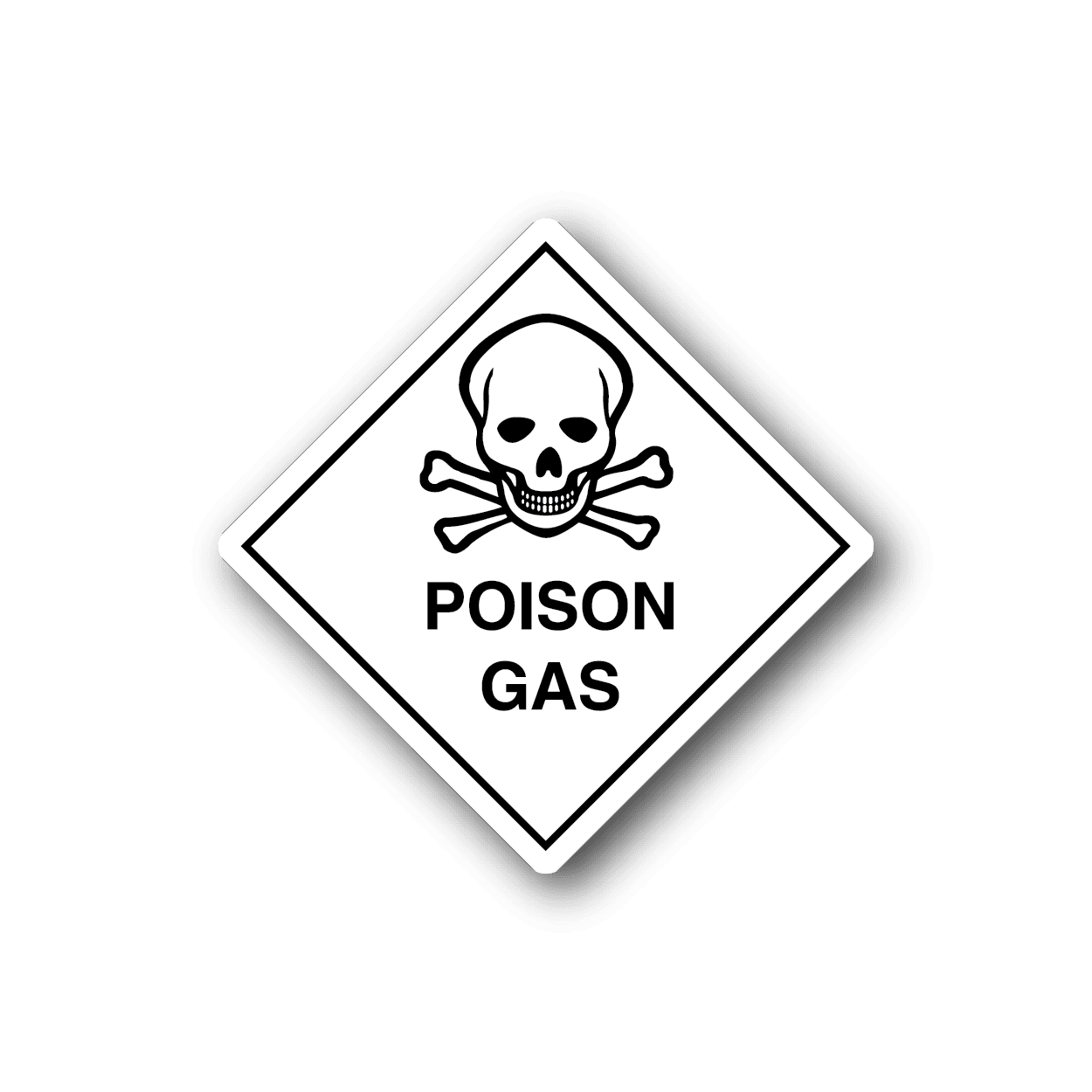 Image of Hazardous Safety Sign Wall Decal - Vinyl Sticker - Car Sticker - Die Cut Sticker - CD023