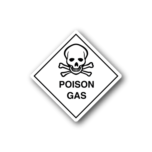 Image of Hazardous Safety Sign Wall Decal - Vinyl Sticker - Car Sticker - Die Cut Sticker - CD023