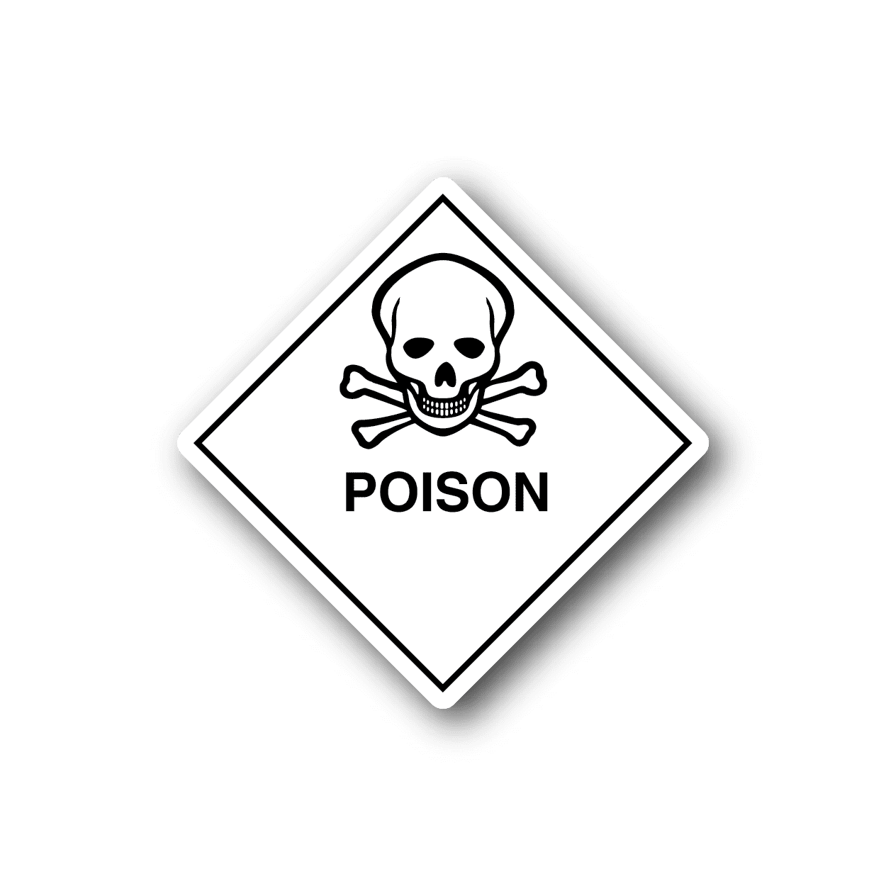 Image of Hazardous Safety Sign Wall Decal - Vinyl Sticker - Car Sticker - Die Cut Sticker - CD026