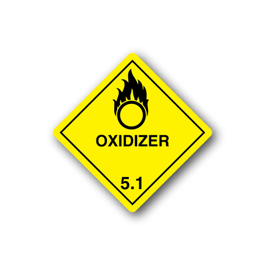 Image of Hazardous Safety Sign Wall Decal - Vinyl Sticker - Car Sticker - Die Cut Sticker - CD028