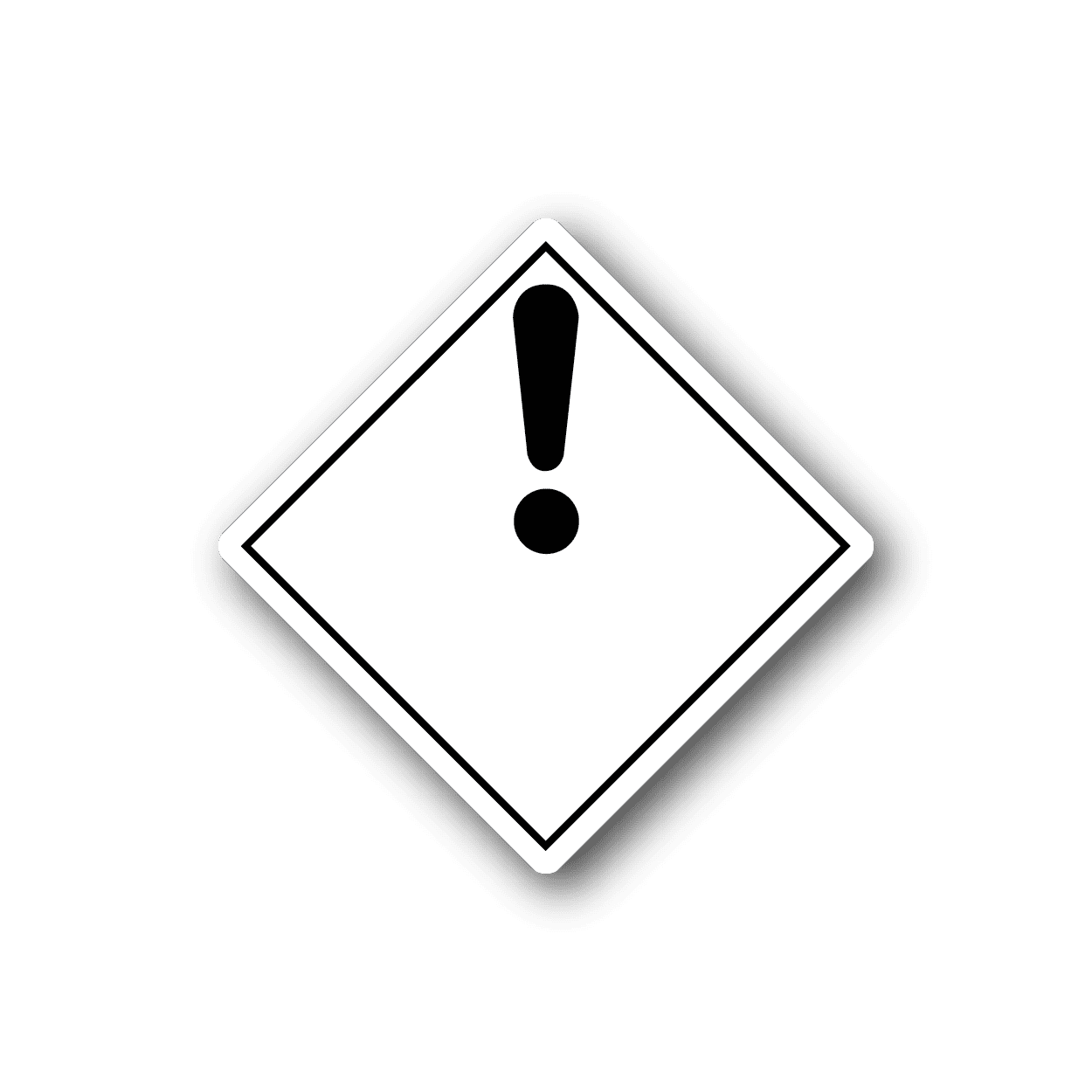 Image of Hazardous Safety Sign Wall Decal - Vinyl Sticker - Car Sticker - Die Cut Sticker - CD030