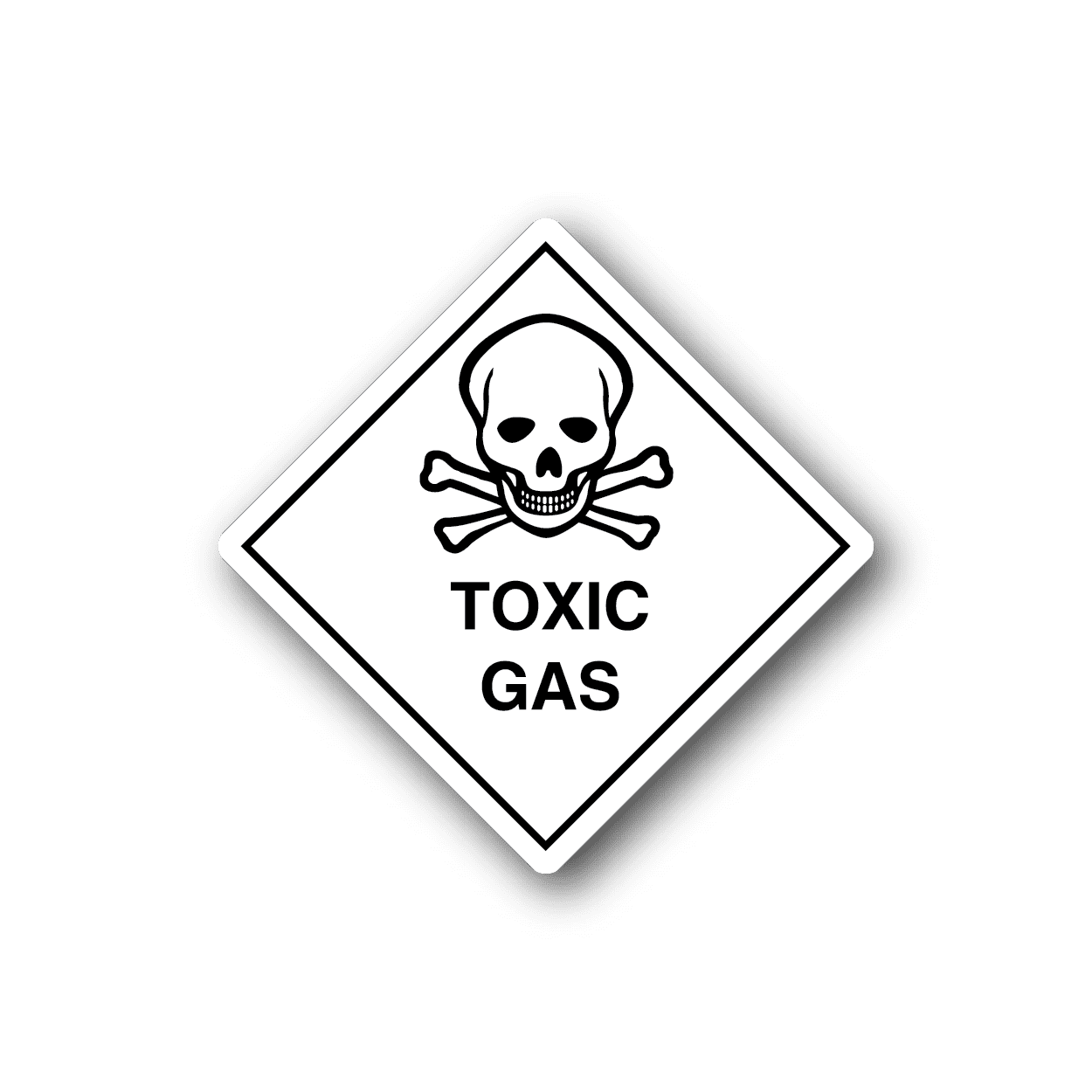 Image of Hazardous Safety Sign Wall Decal - Vinyl Sticker - Car Sticker - Die Cut Sticker - CD031