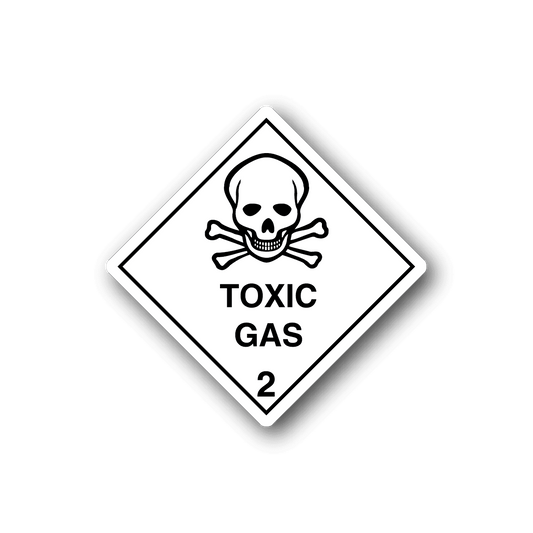 Image of Hazardous Safety Sign Wall Decal - Vinyl Sticker - Car Sticker - Die Cut Sticker - CD033