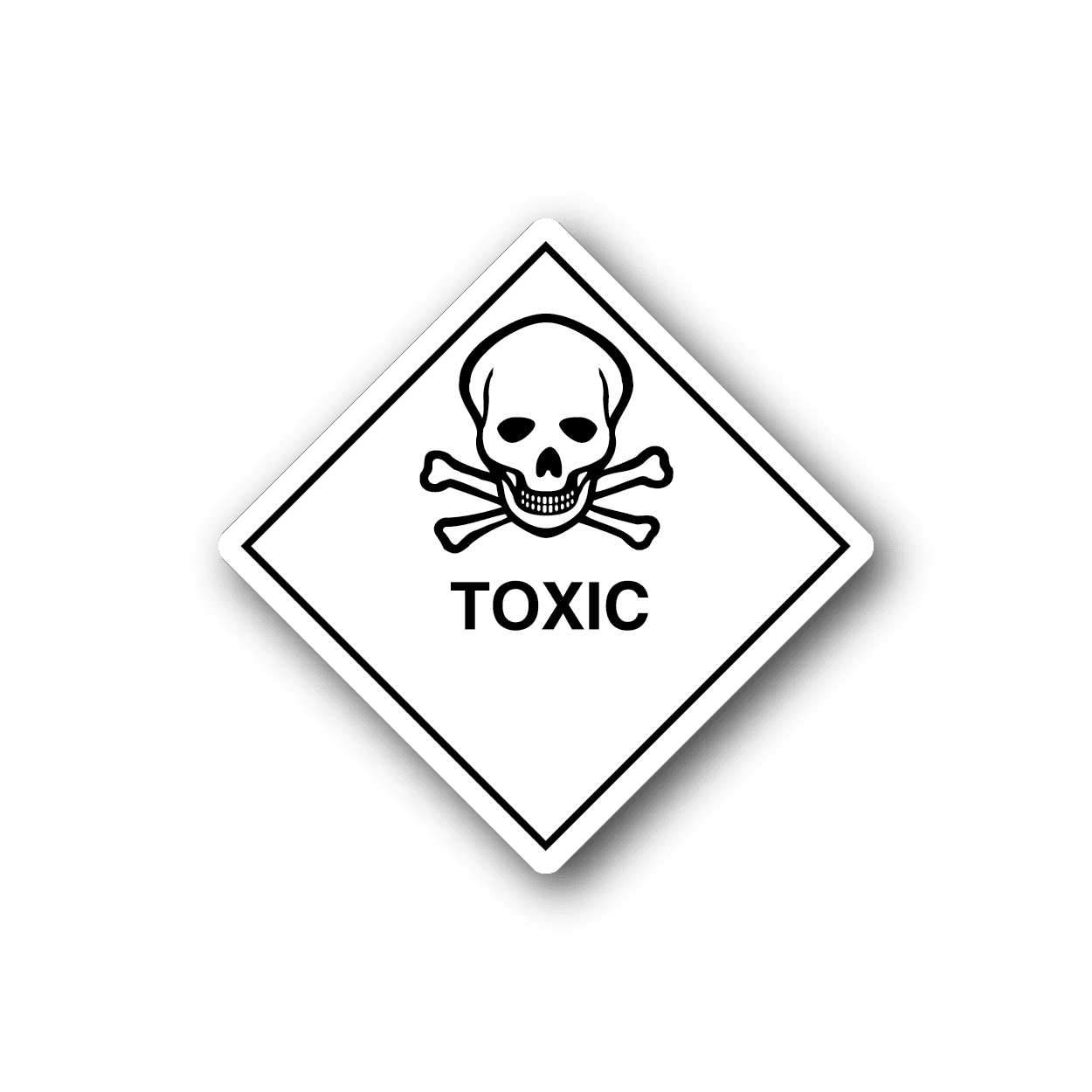 Image of Hazardous Safety Sign Wall Decal - Vinyl Sticker - Car Sticker - Die Cut Sticker - CD034