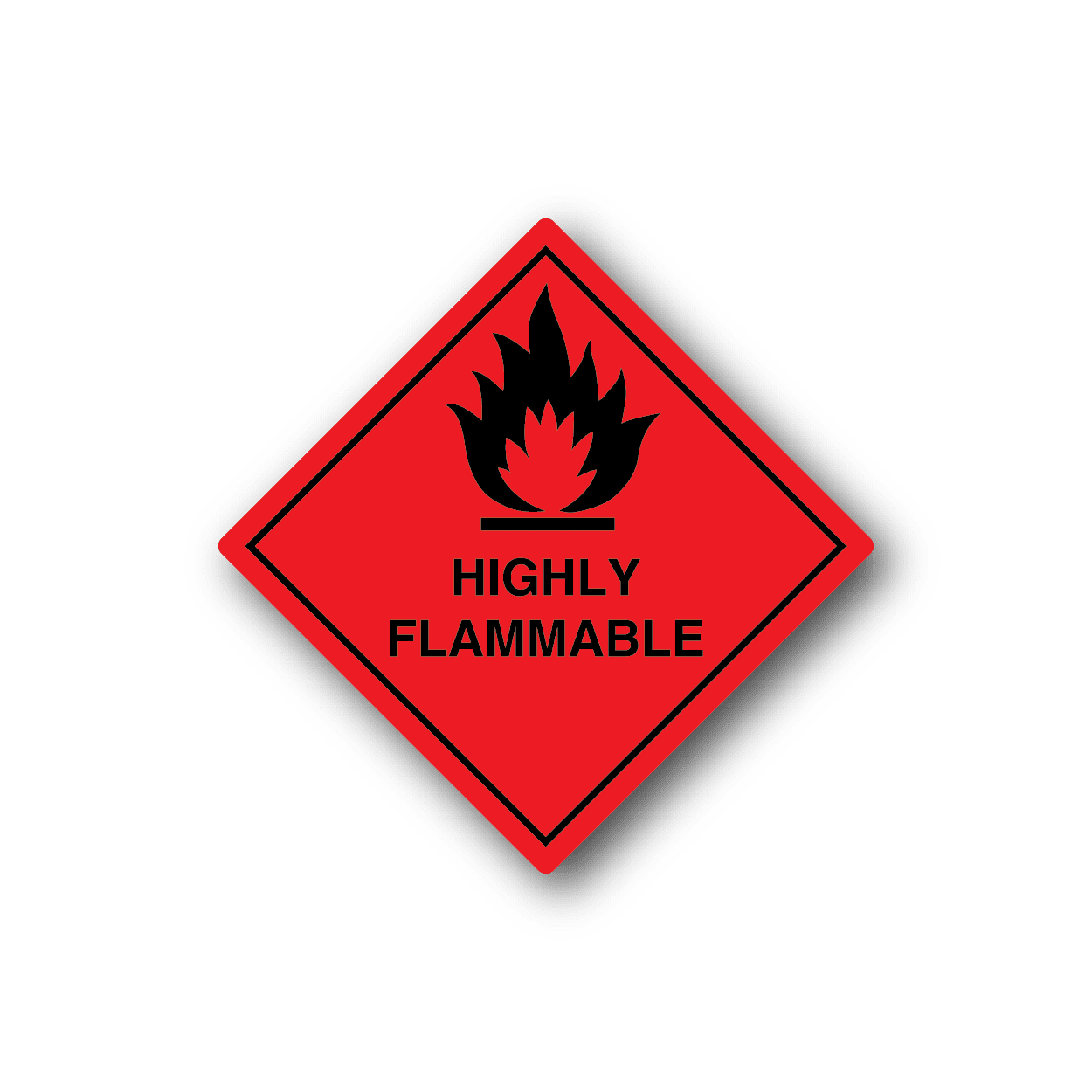 Image of Hazardous Safety Sign Wall Decal - Vinyl Sticker - Car Sticker - Die Cut Sticker - CD052