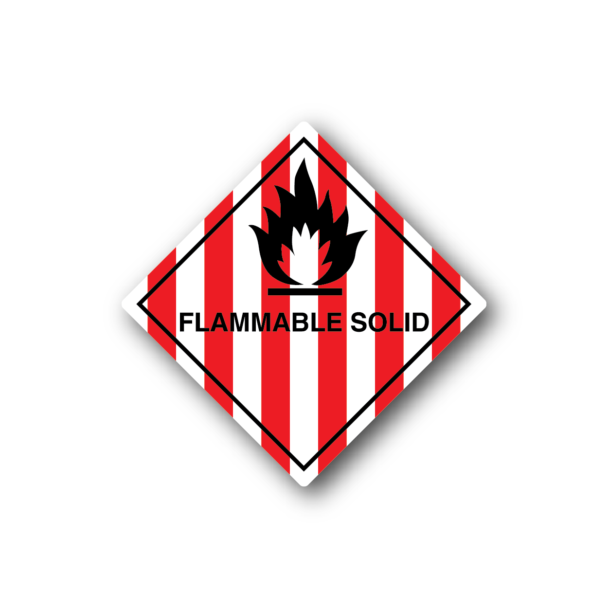 Image of Hazardous Safety Sign Wall Decal - Vinyl Sticker - Car Sticker - Die Cut Sticker - CD054