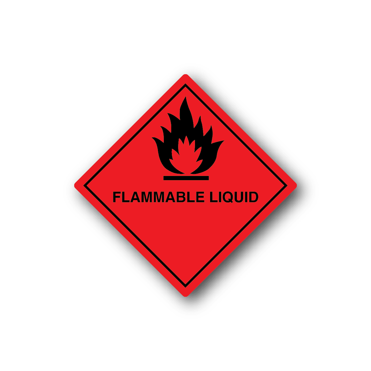 Image of Hazardous Safety Sign Wall Decal - Vinyl Sticker - Car Sticker - Die Cut Sticker - CD057