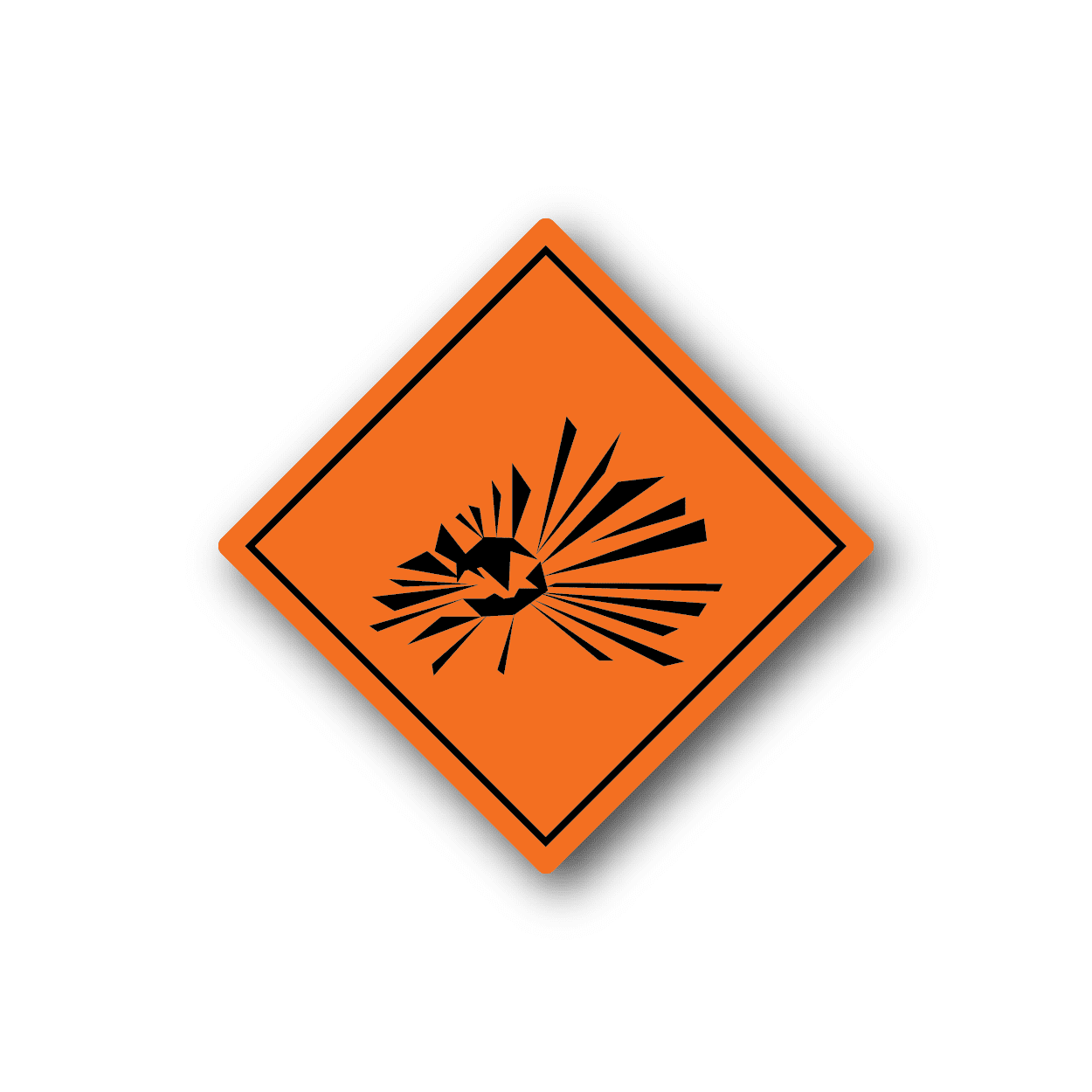 Image of Hazardous Safety Sign Wall Decal - Vinyl Sticker - Car Sticker - Die Cut Sticker - CD058