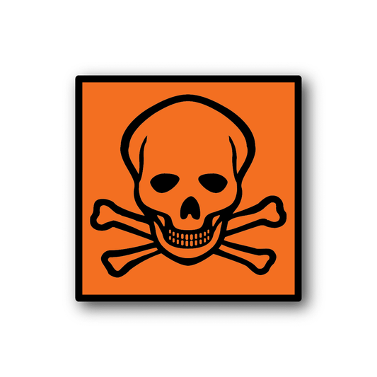 Image of Hazardous Safety Sign Wall Decal - Vinyl Sticker - Car Sticker - Die Cut Sticker - CD065