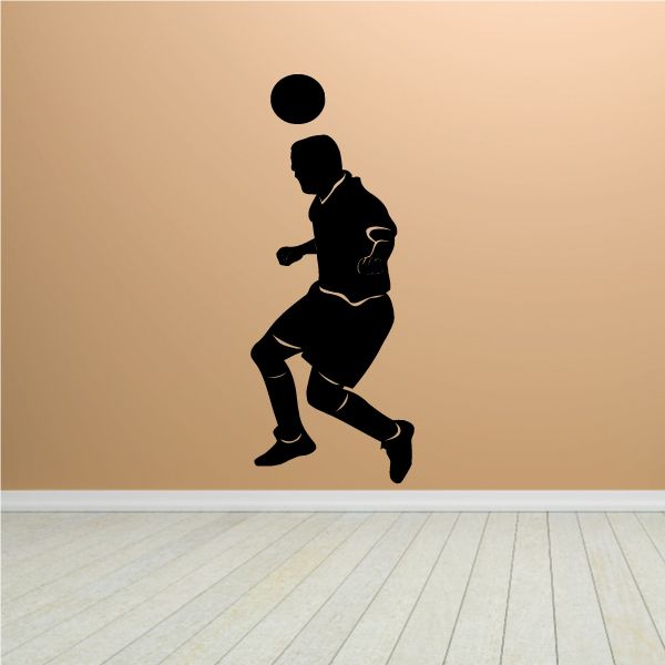 Image of Header Soccer Wall Decal - Vinyl Decal - Car Decal - MC005