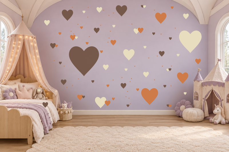 Heart Scatter Wall Decal Kit