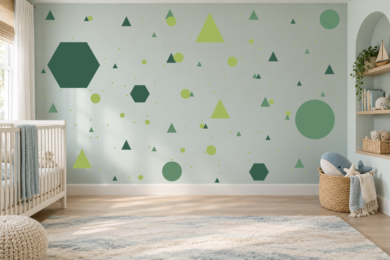 Hexagon Haven Wall Decal Kit