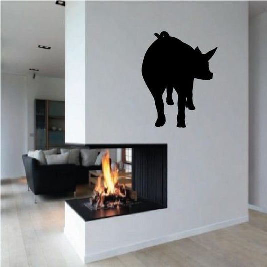 Image of Hind Pig Silhouette Decal