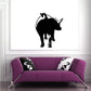 Hind Ping decal with black animal silhouette wall sticker