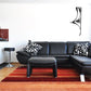 Hinge spider web wall decal, black web design in upper corner