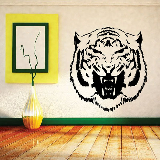 Image of Hissing Tiger Head Decal