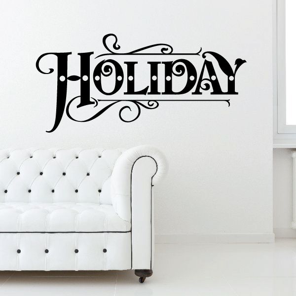 Image of Holiday Wall Decal - Vinyl Decal - Car Decal - Business Sign - MC546