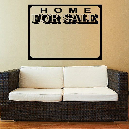 Image of Home For Sale Wall Decal - Vinyl Decal - Car Decal - Business Sign - MC92